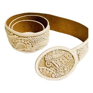 Beaded Belt sz L NWOT